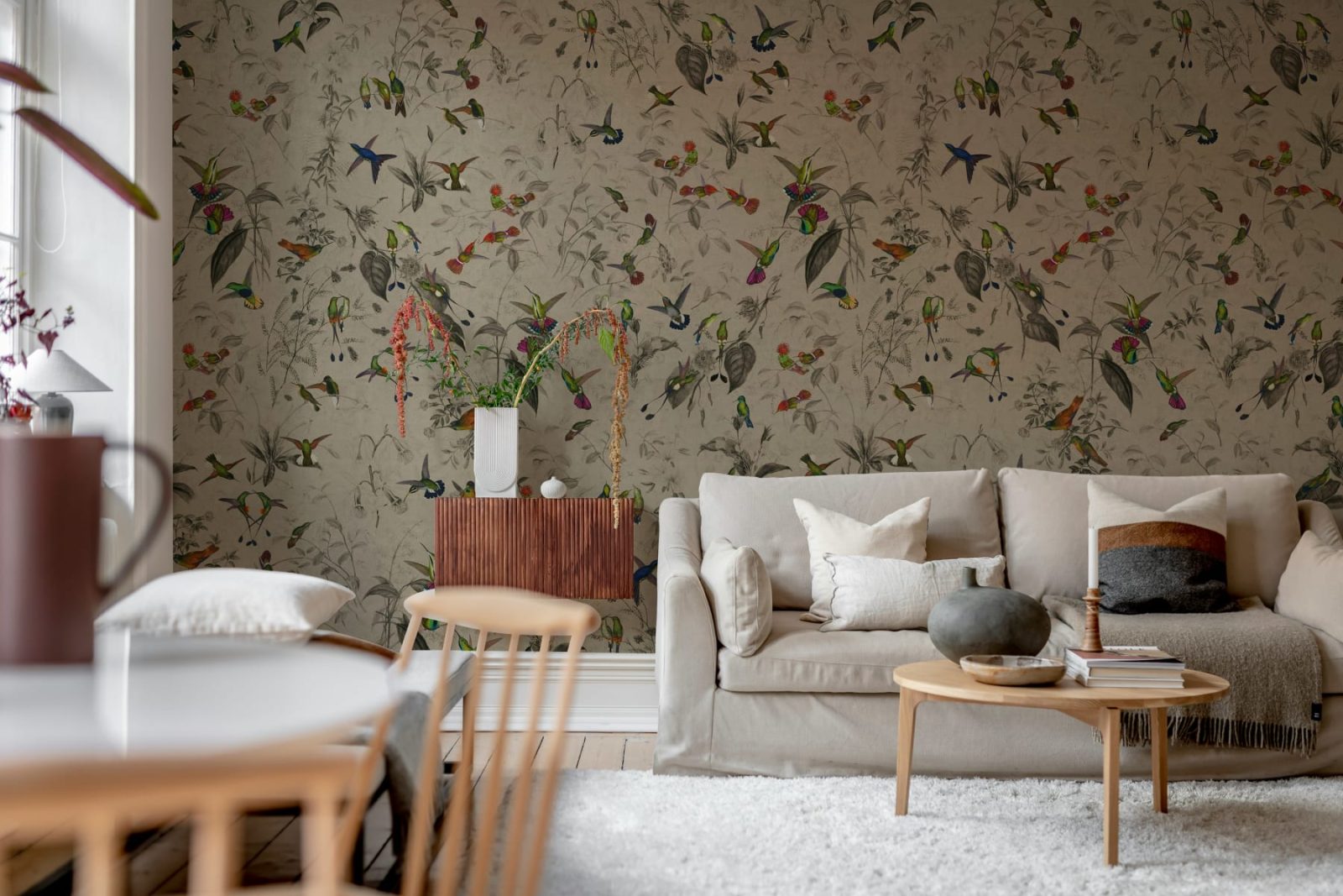 Hummingbird, Beige, Rebel Walls 2