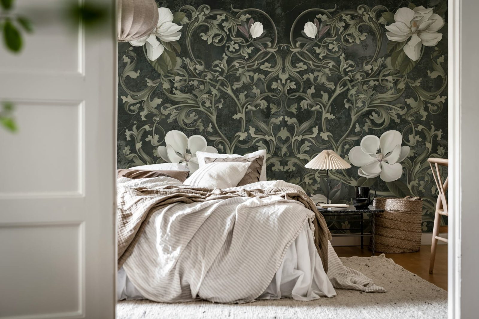 Fabulous Flowers, Gray, Rebel Walls 2