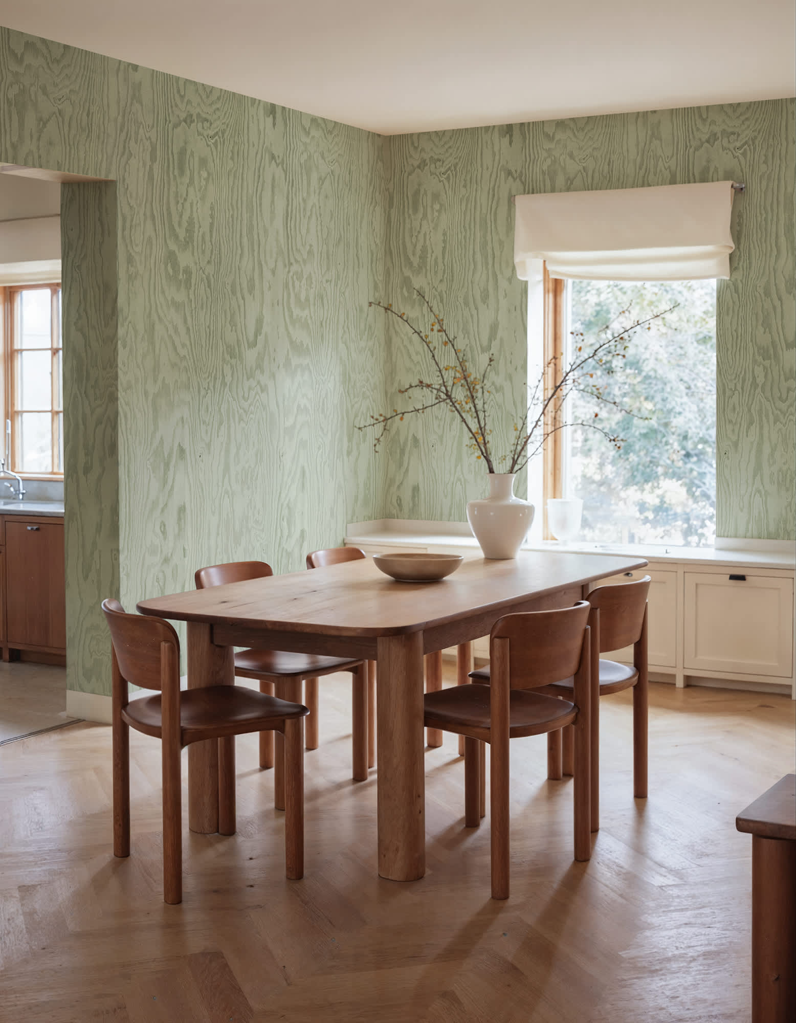 Wood Shades, Green, Rebel Walls 3