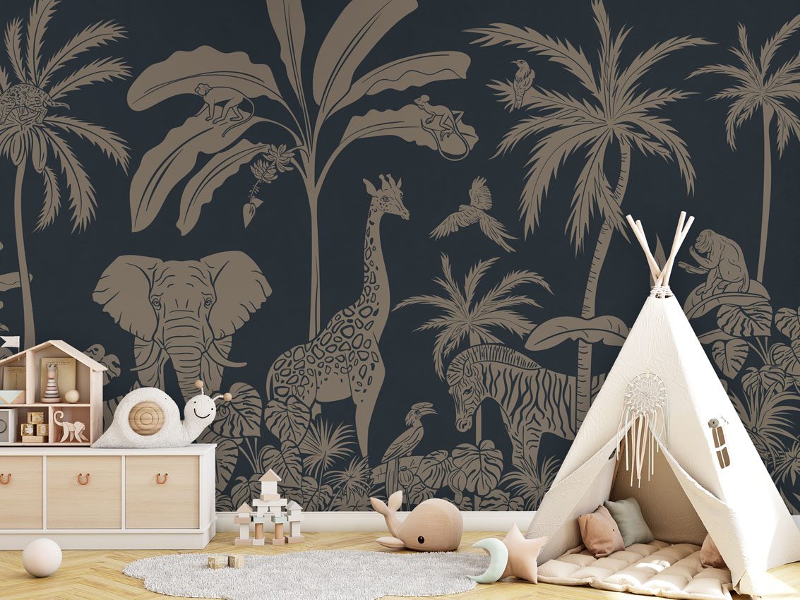 Monochrome Jungle - Blue Vintage, Kikki Belle 5
