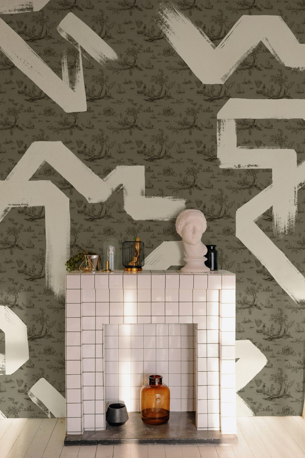Toile Strokes, Green, TresTintas 2