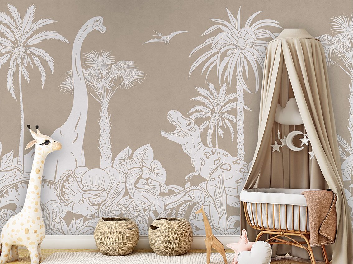 Monochrome Dino - Brown, Kikki Belle 2