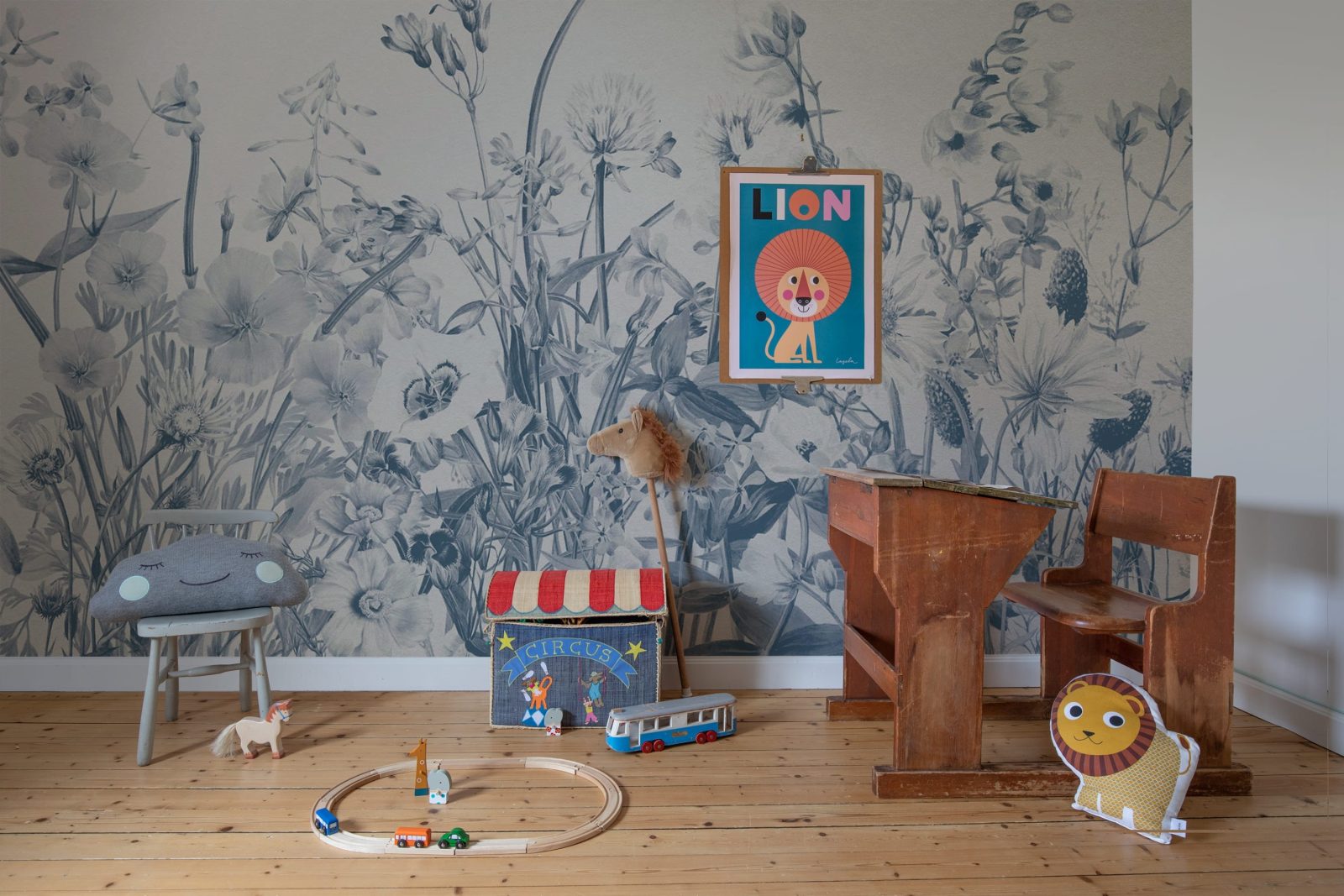 Soft Meadow, Blue, Rebel Walls 3