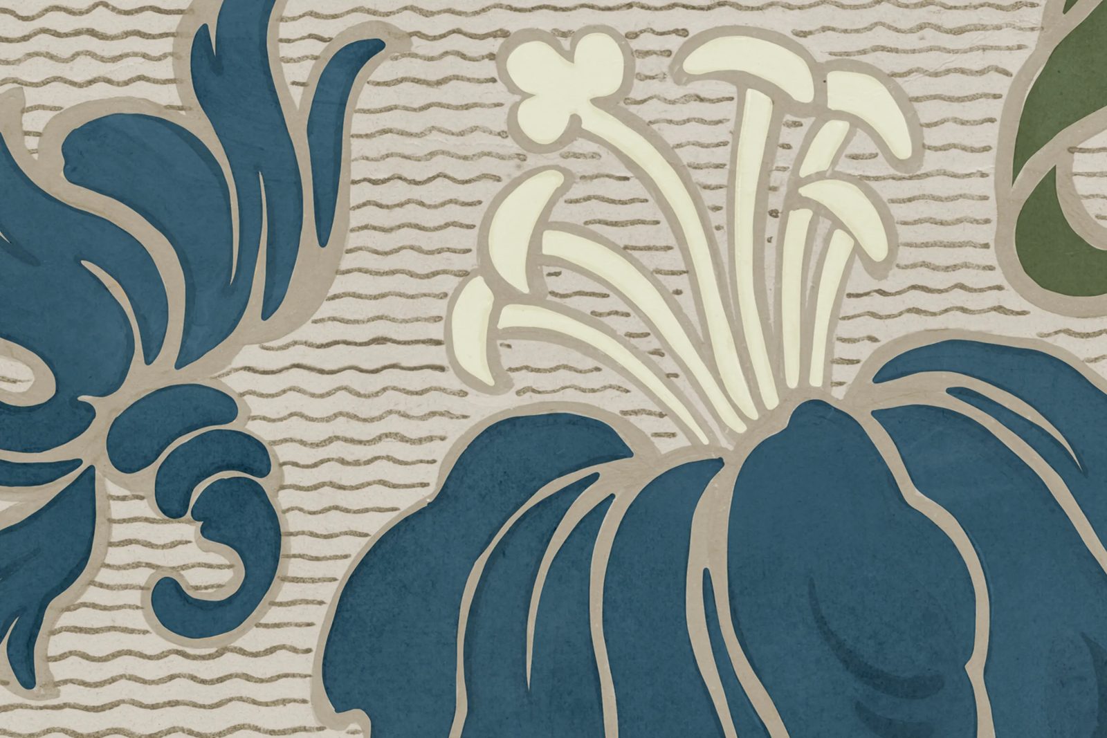 Midnight Peony, Beige, Rebel Walls 4