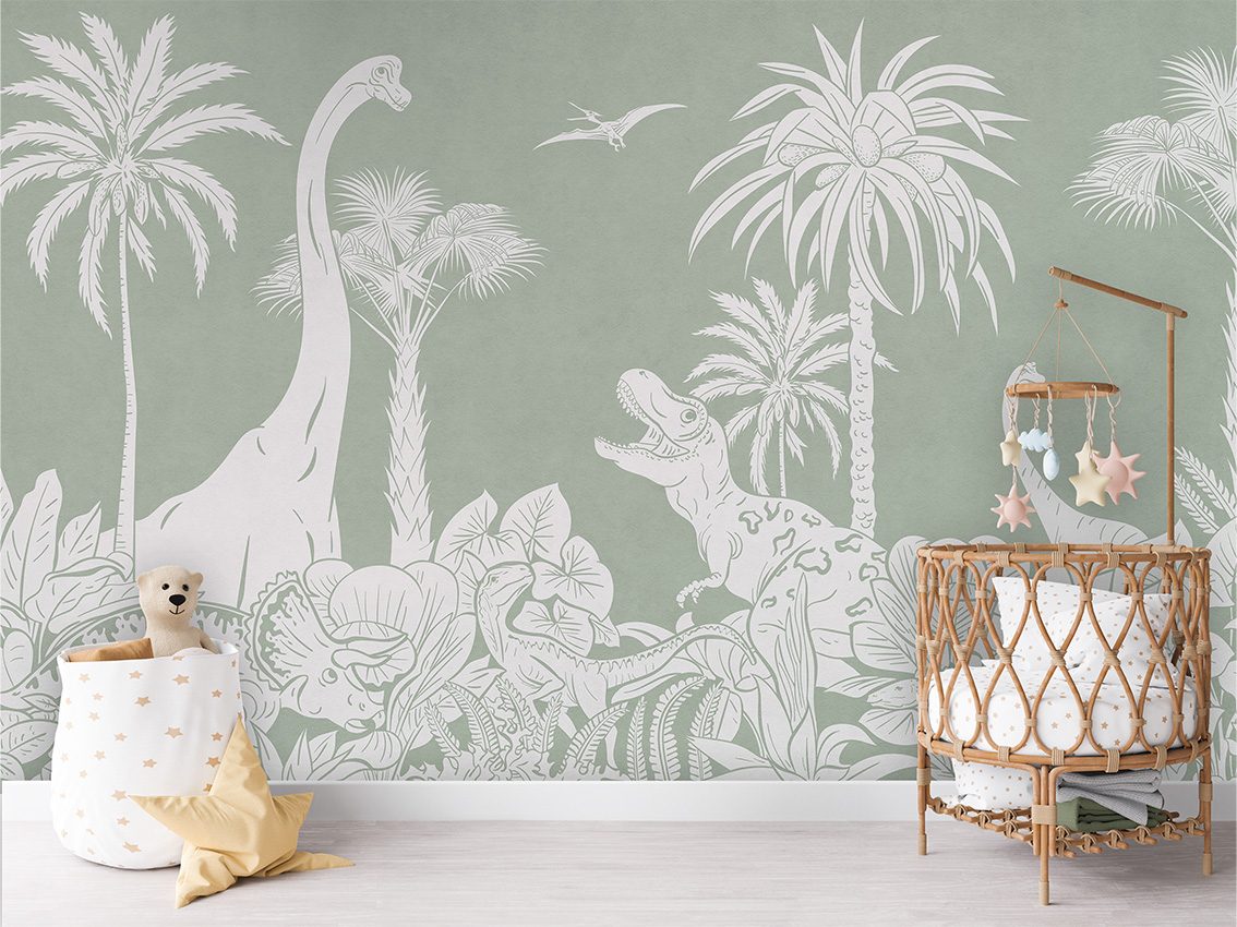 Monochrome Dino - Green, Kikki Belle 2