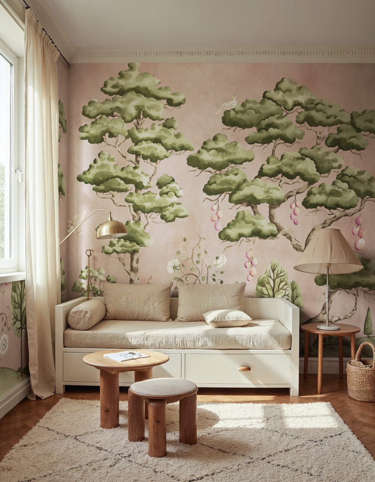 Forest Poem, Pink, Rebel Walls 2