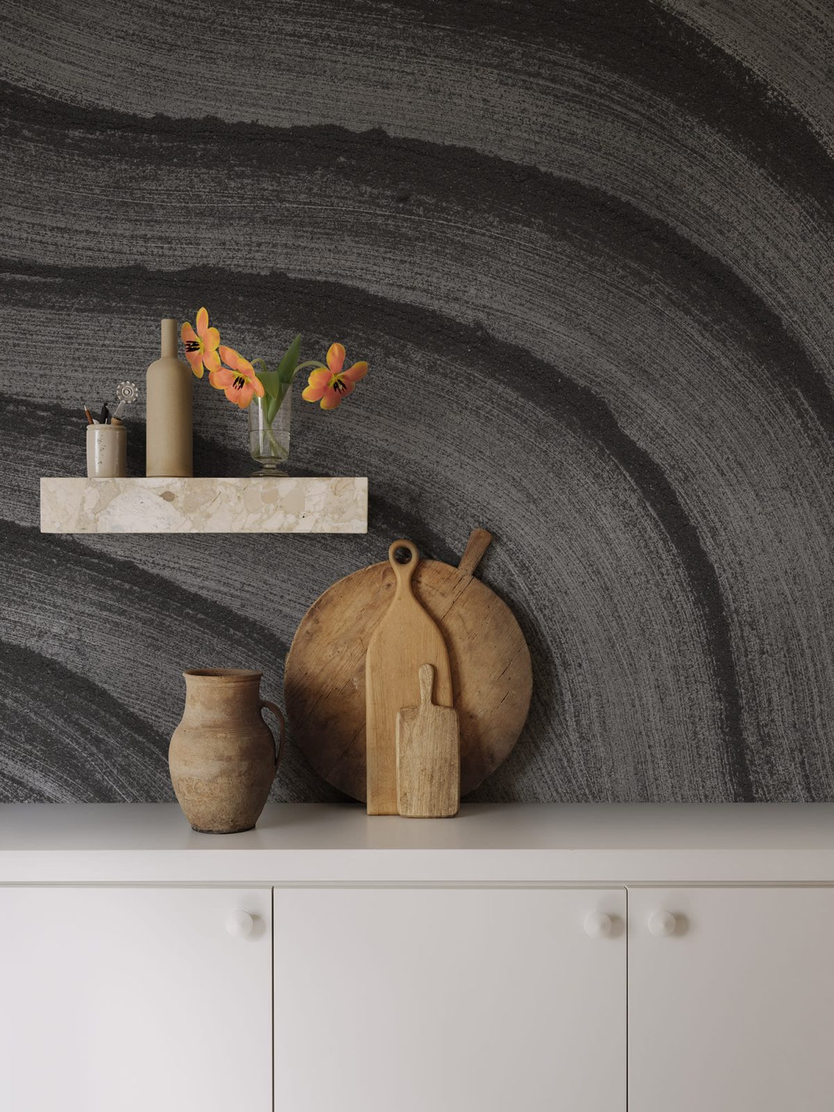 Smoky Swirl, Graphite, Rebel Walls 3