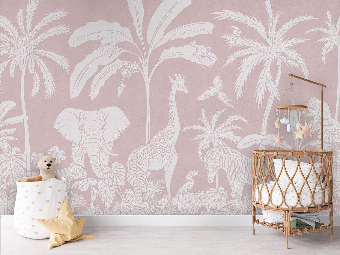 Monochrome Jungle - Pink, Kikki Belle 2