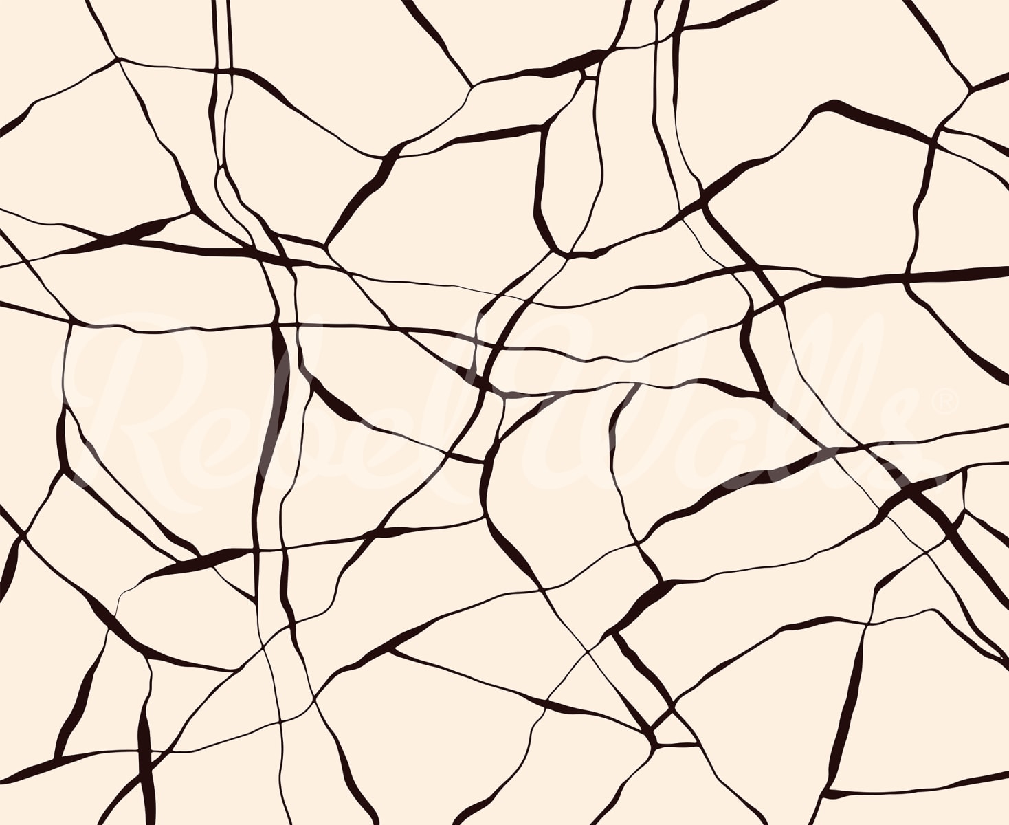 Line Art, Beige, Rebel Walls