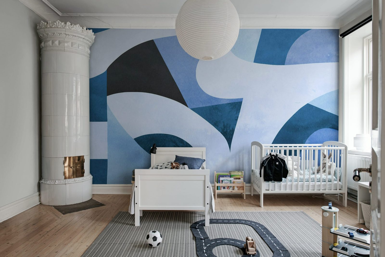 Abstract Curves, Blue, Rebel Walls 2