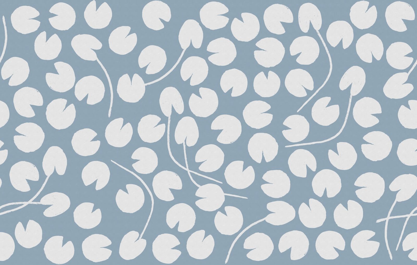 Water Lilies, Blue, Rebel Walls