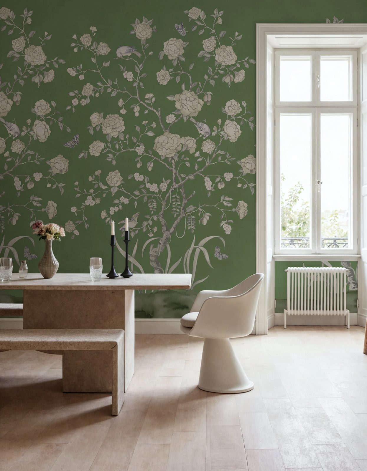 Chinoiserie Botanica, Green, Rebel Walls 2