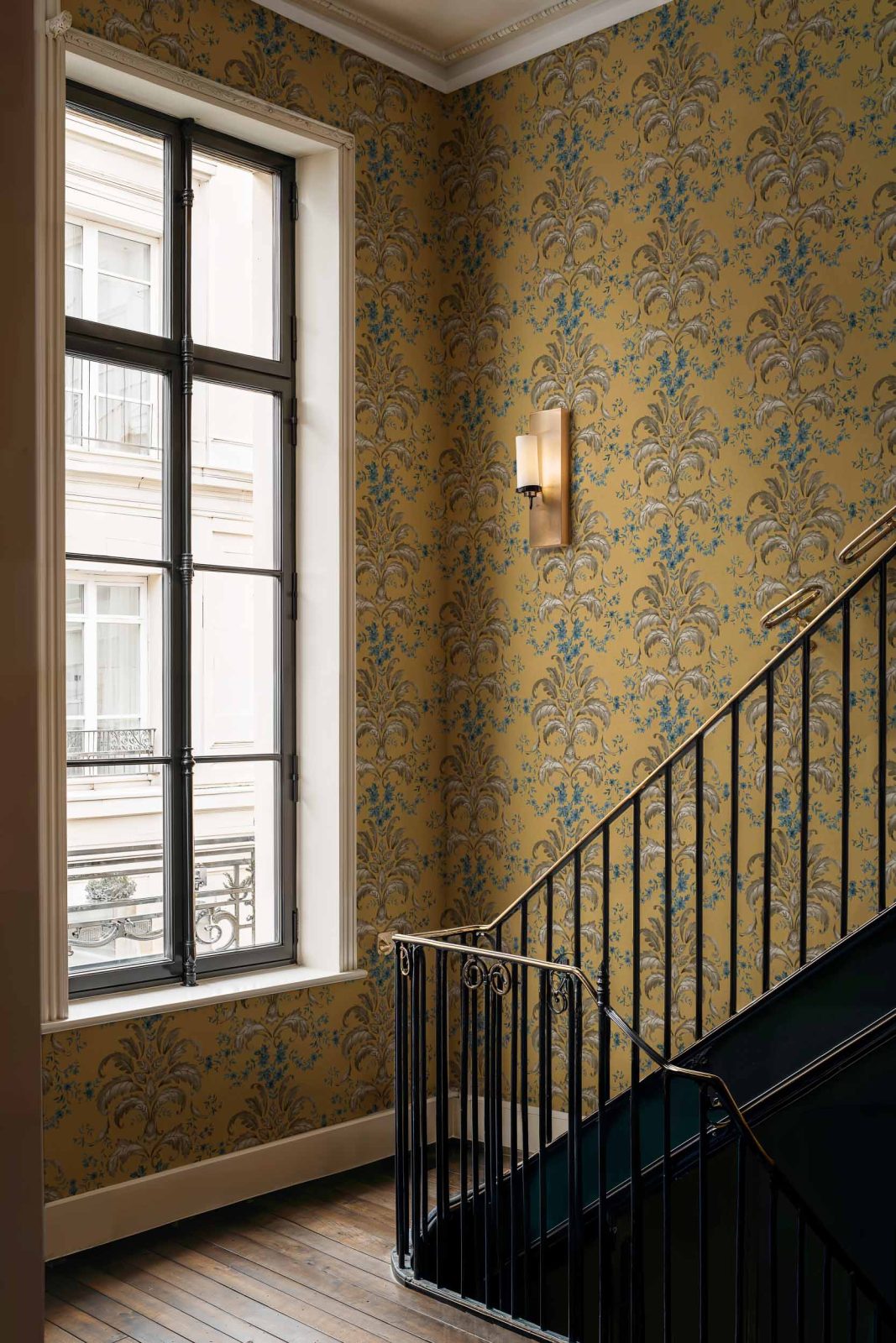French Damask, Mustard, Coordonne, 5mp / rola 2