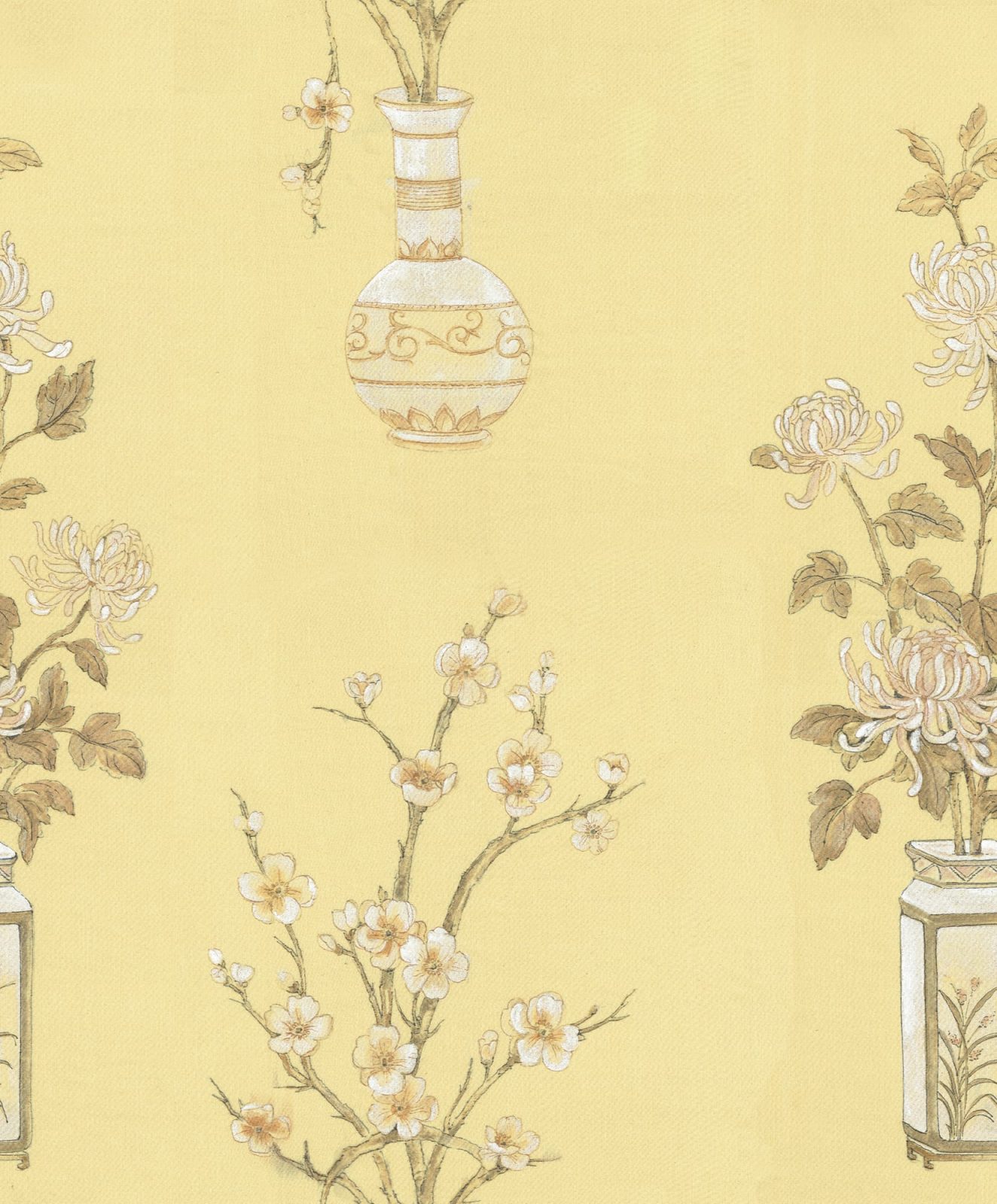 Japanese Vases, Saffron, Rebel Walls