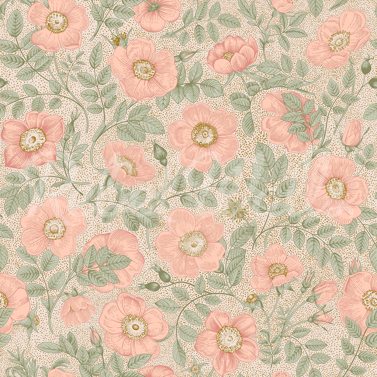 Briar Bloom, Pink, Rebel Walls