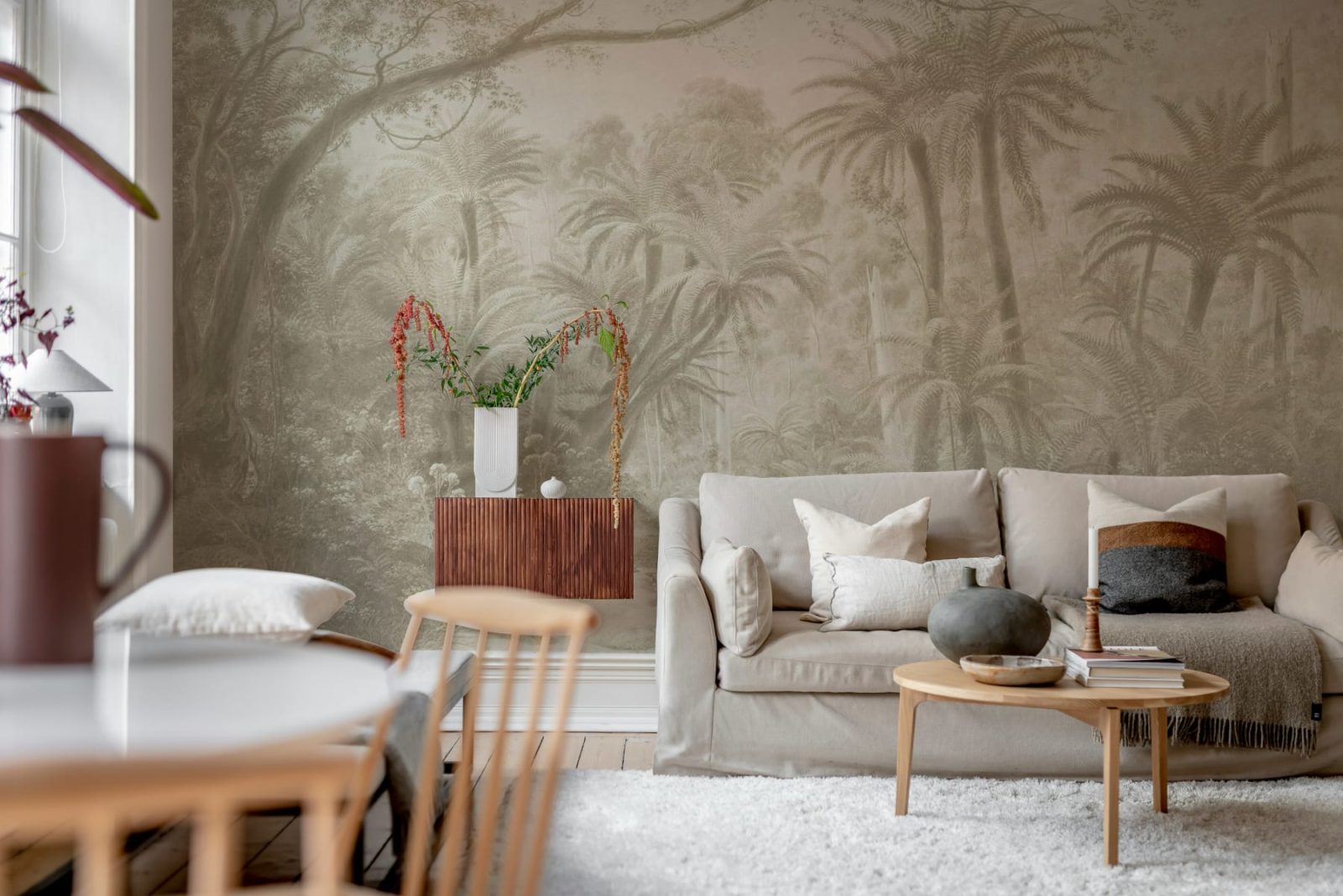 Palm Landscape, Beige, Rebel Walls 2