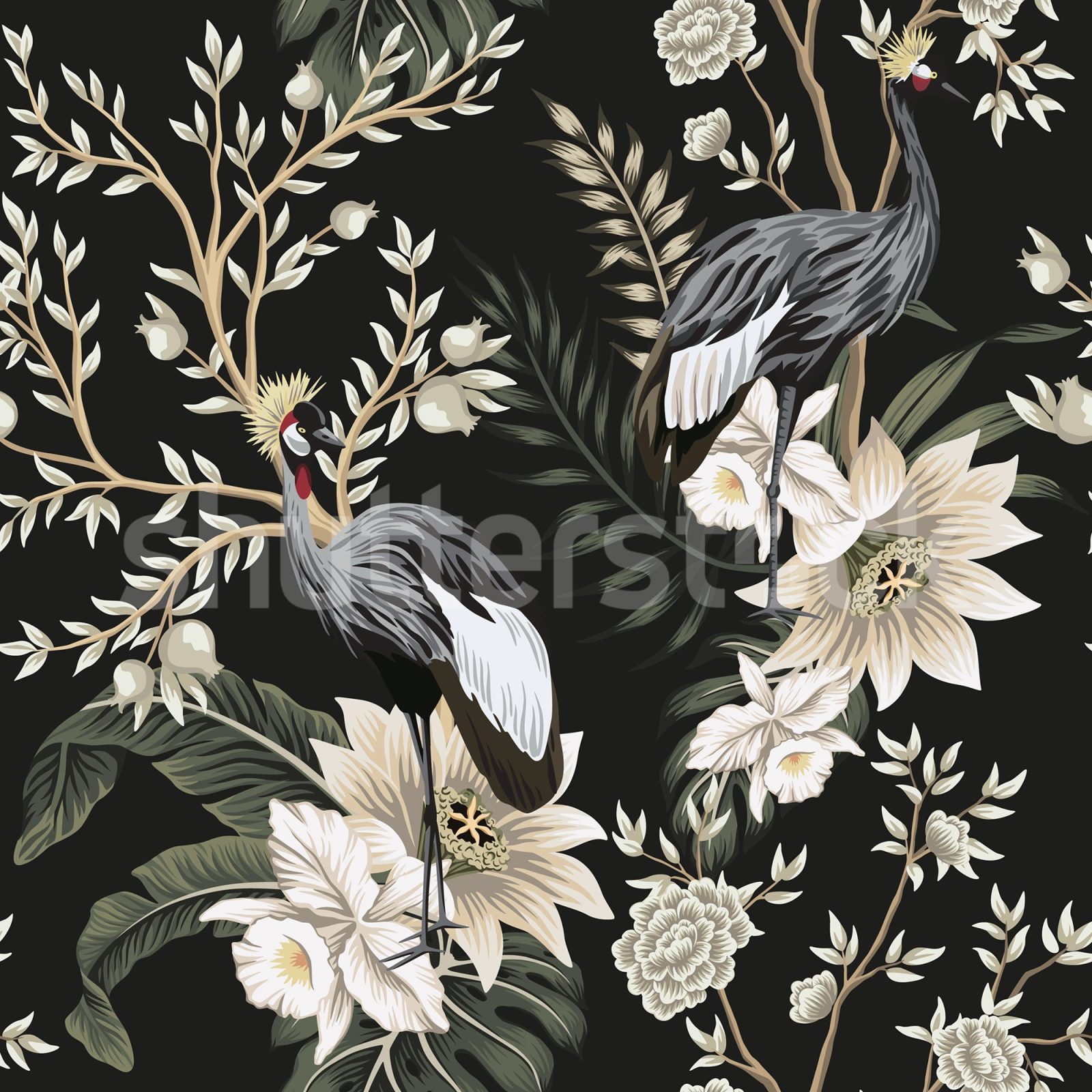 Graceful Cranes, Dark, Rebel Walls