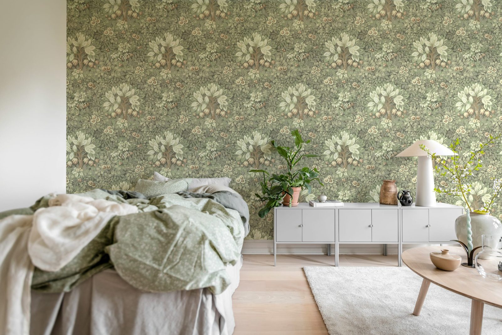 Flower Tree, Light Green, Rebel Walls 3