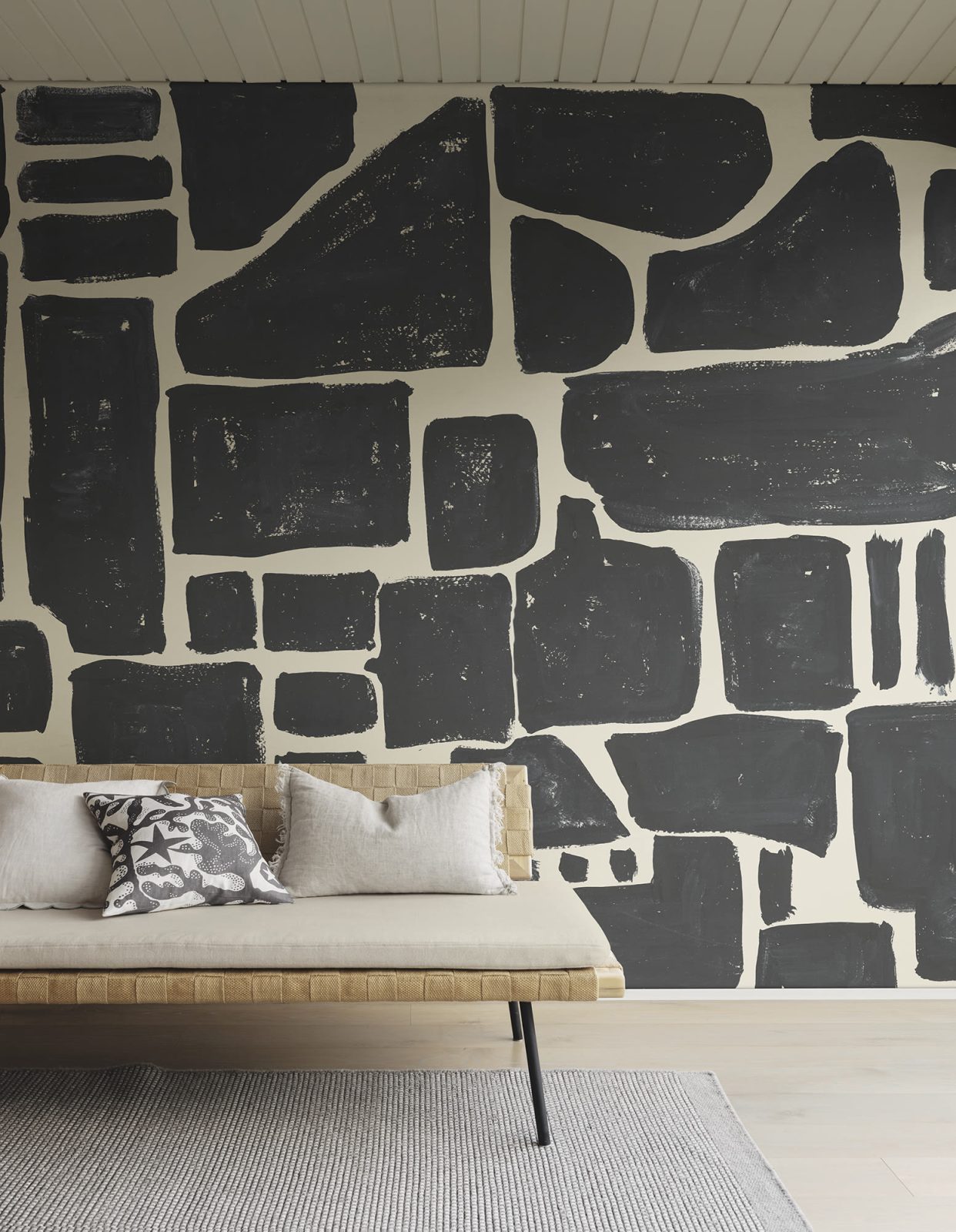 Block Print, Black, Rebel Walls 3