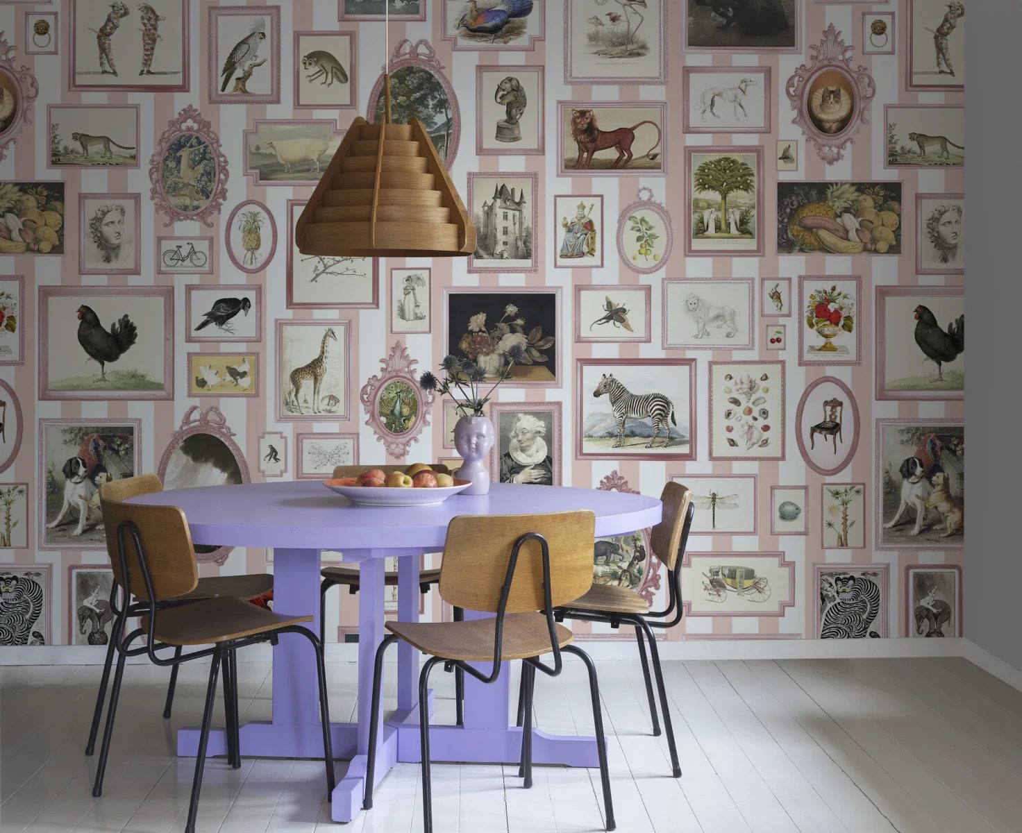 Vintage Frames, Pink, Rebel Walls 2