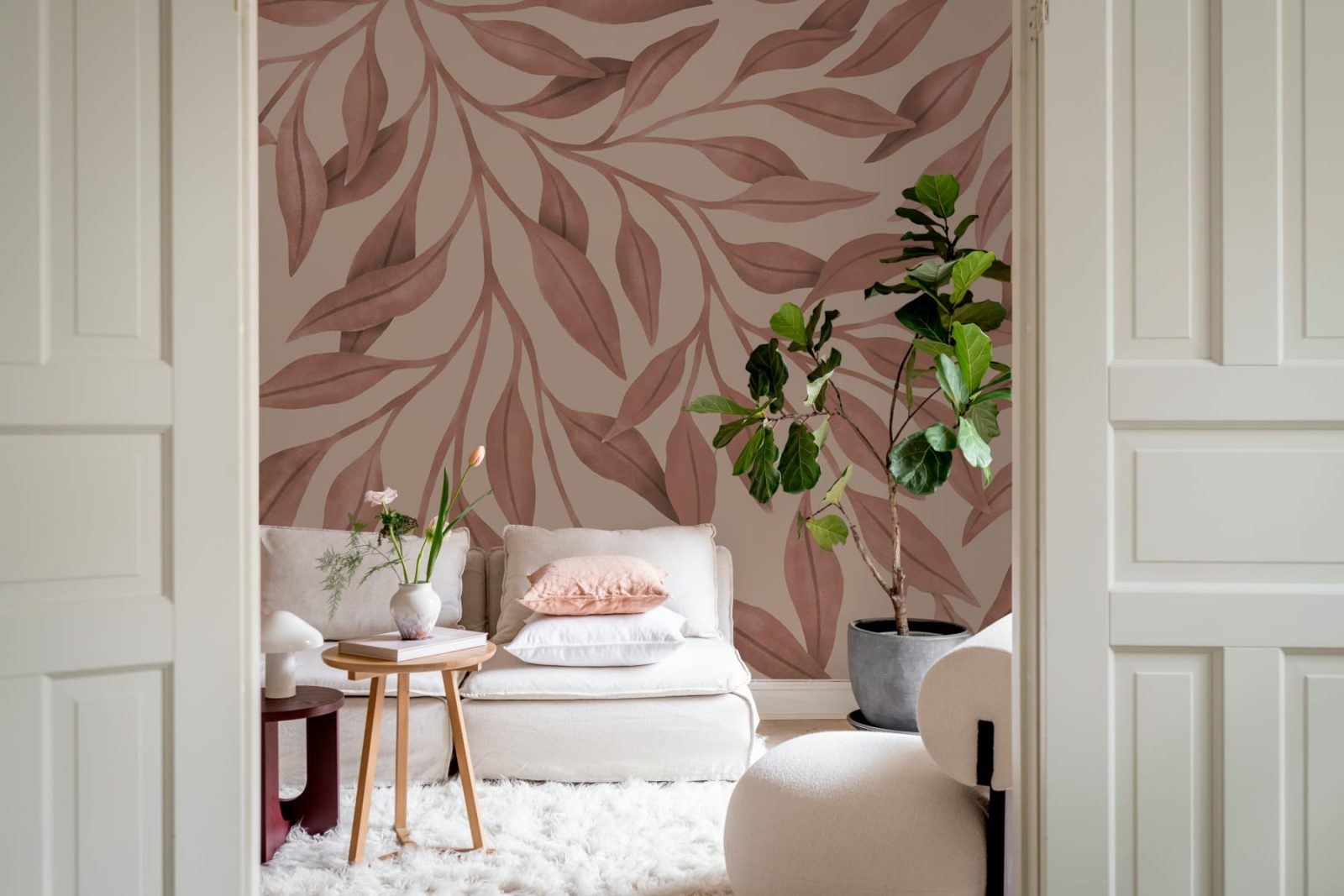 Giant Leaves, Pink, Rebel Walls 2
