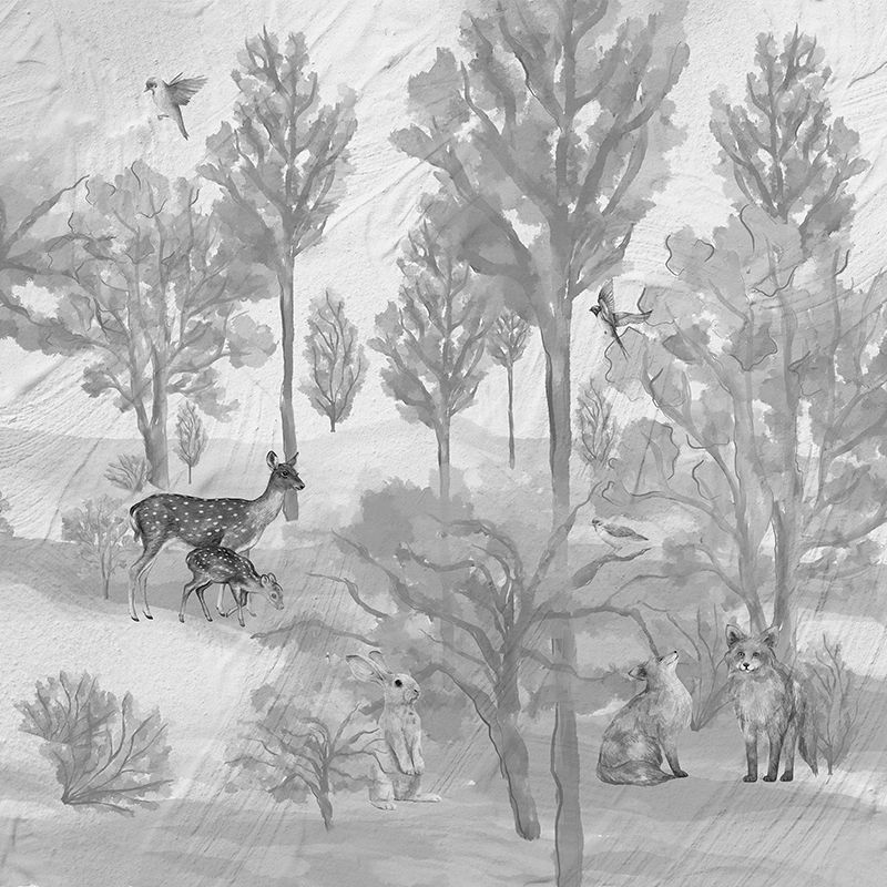 Foggy forest faun in grey, VLAdiLA