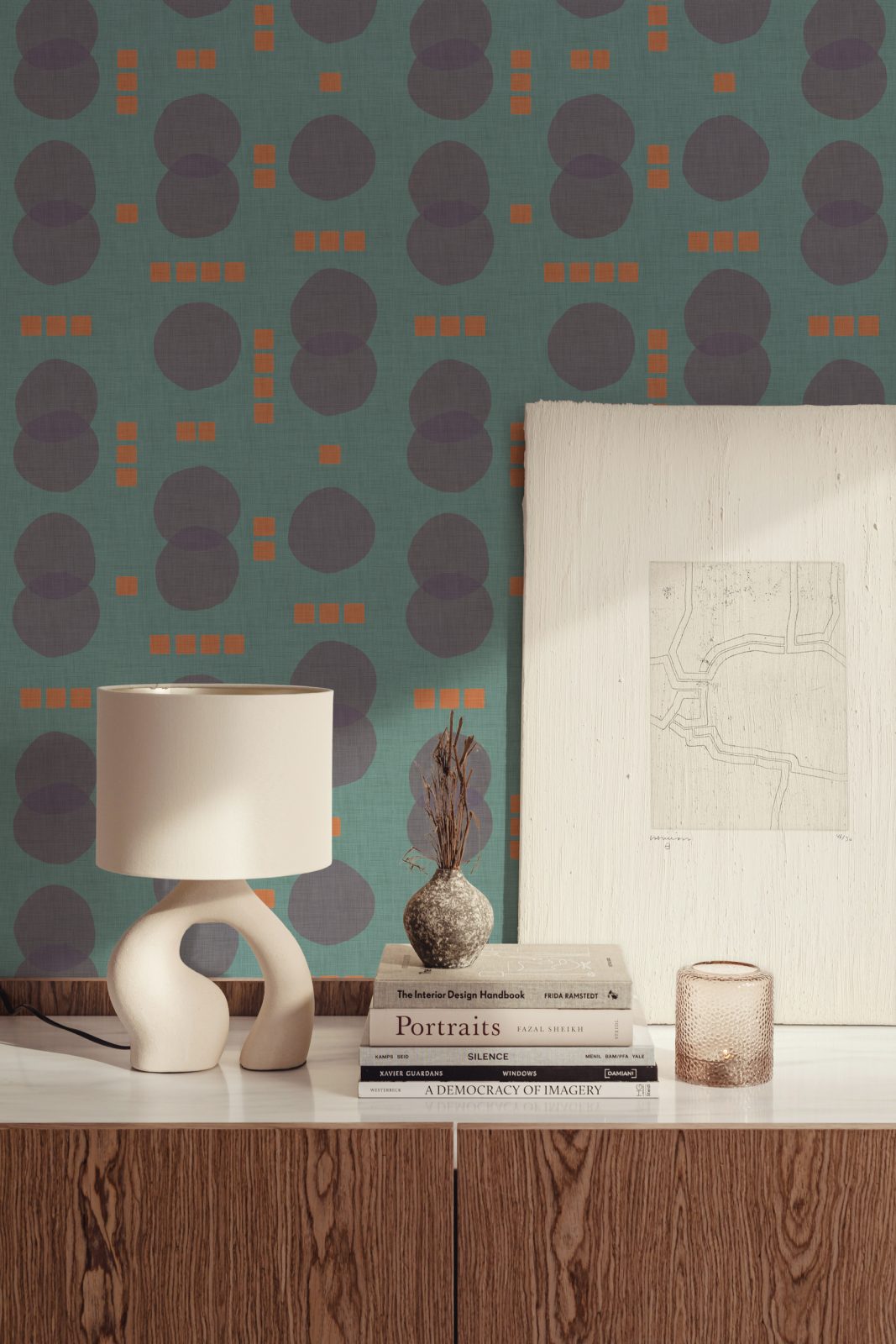 Rebel Dots, Turquoise, TresTintas 5mp / rola 2