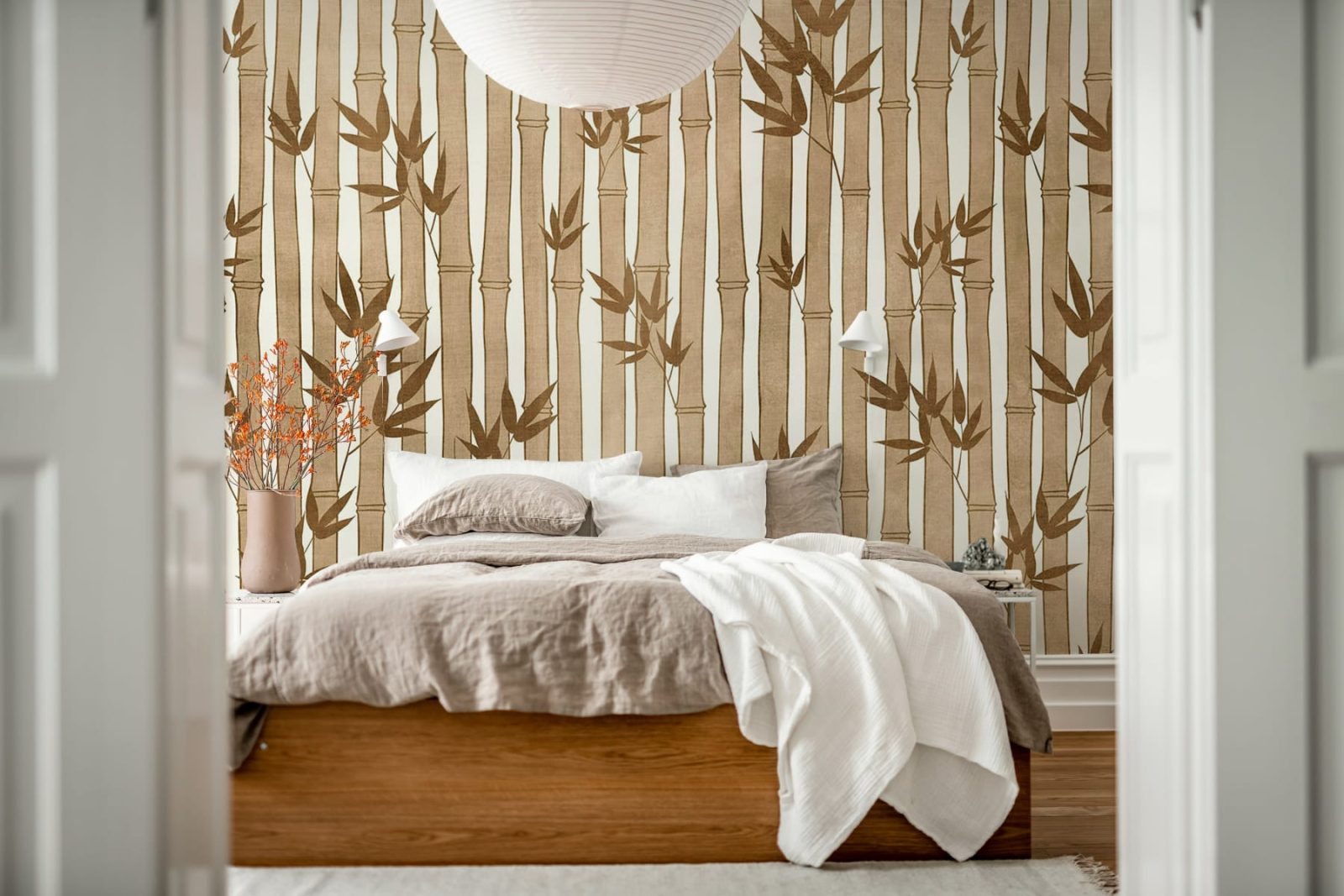 Bamboo Forest, Brown, Rebel Walls 2