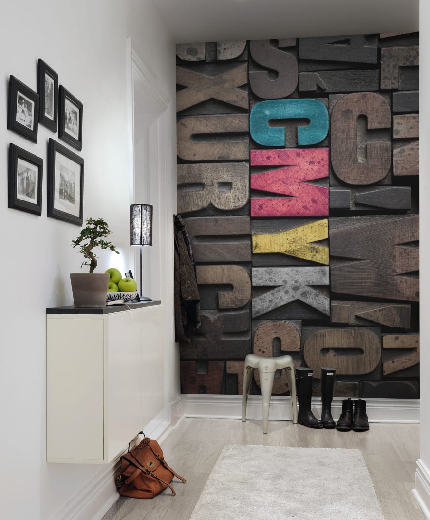 Woodcut, CMYK, Rebel Walls 2