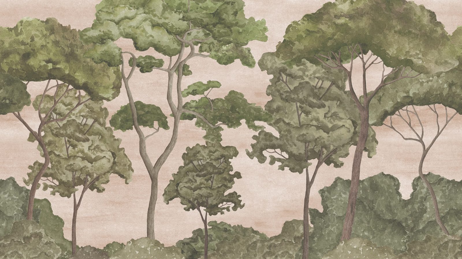 Tree Parade, Pink, Rebel Walls