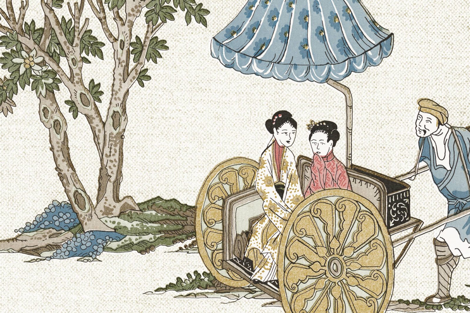 Toile Conversation, Beige, Rebel Walls 4