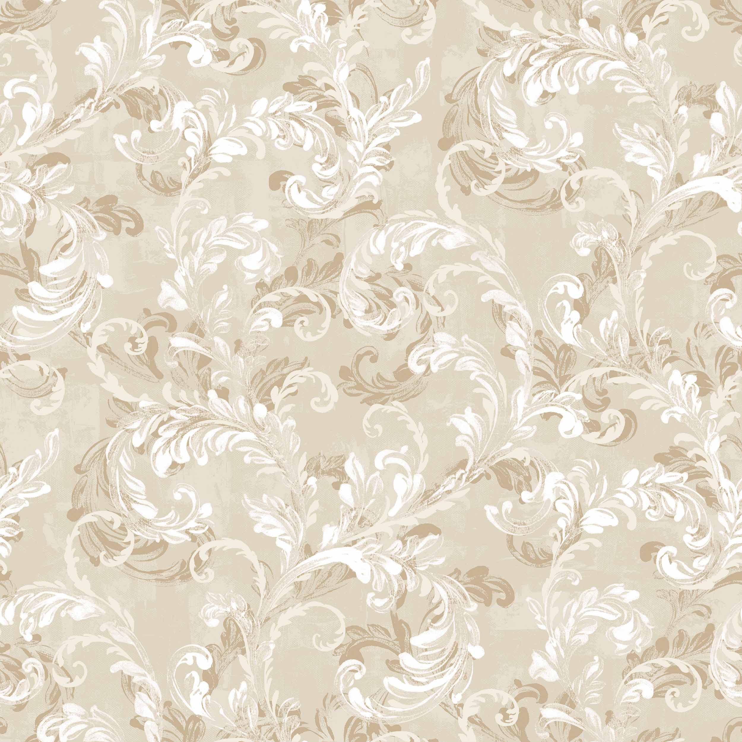 Byzantine Damask, Stone, Coordonne, 5mp / rola