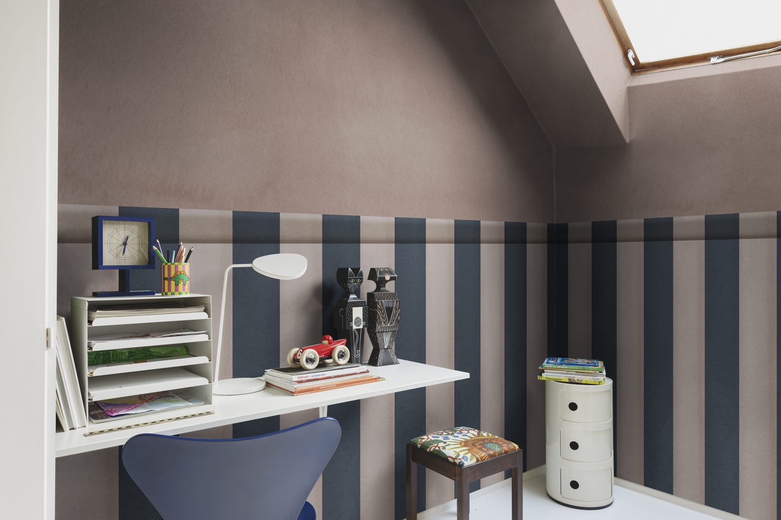 Striped Panel, Pink, Rebel Walls 3