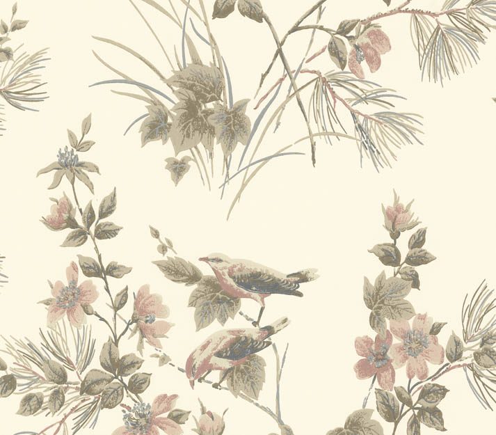 Rosemore, Natural Luxury Bird, 1838 Wallcoverings, 5.3mp / rola 2