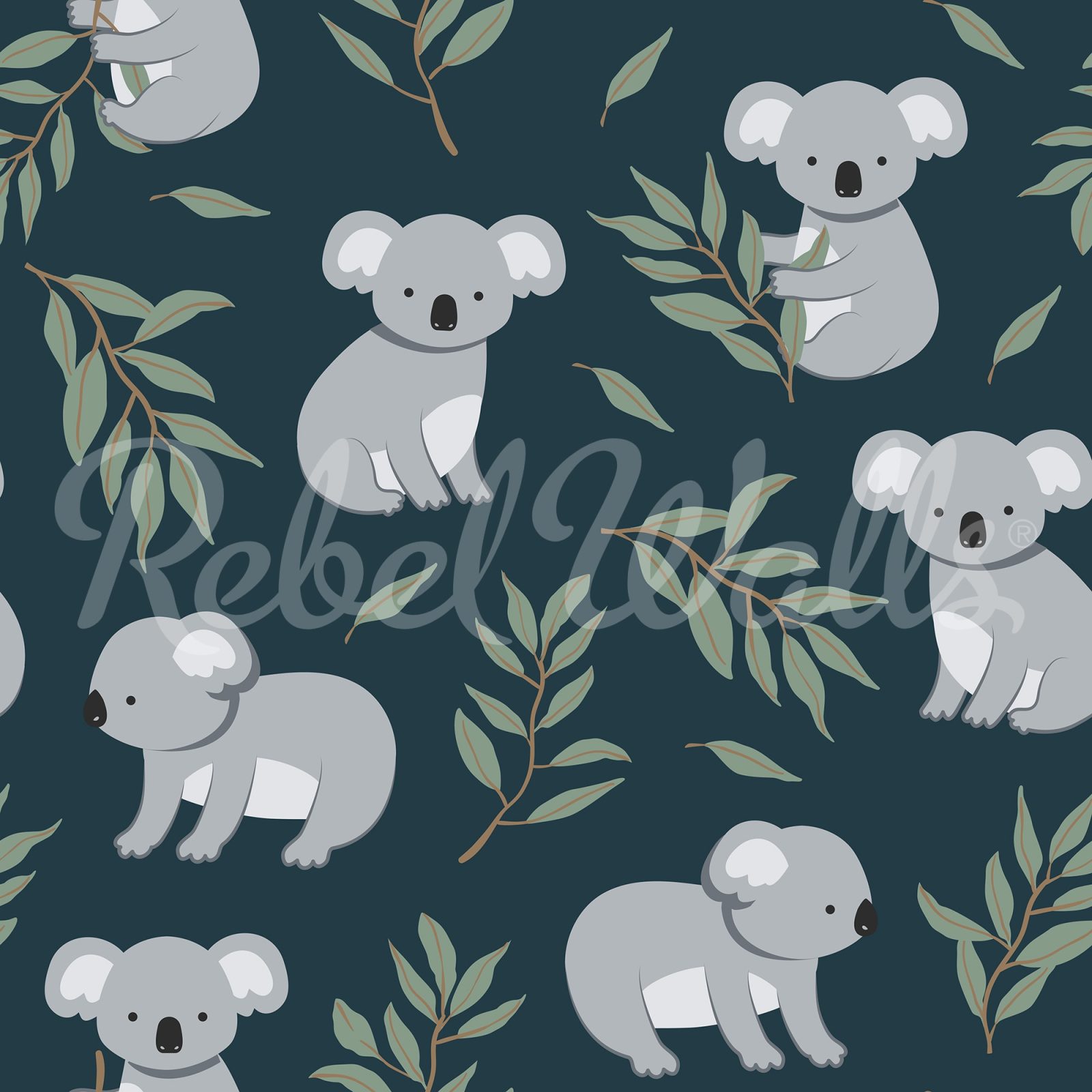 Koala Friends, Night, Rebel Walls