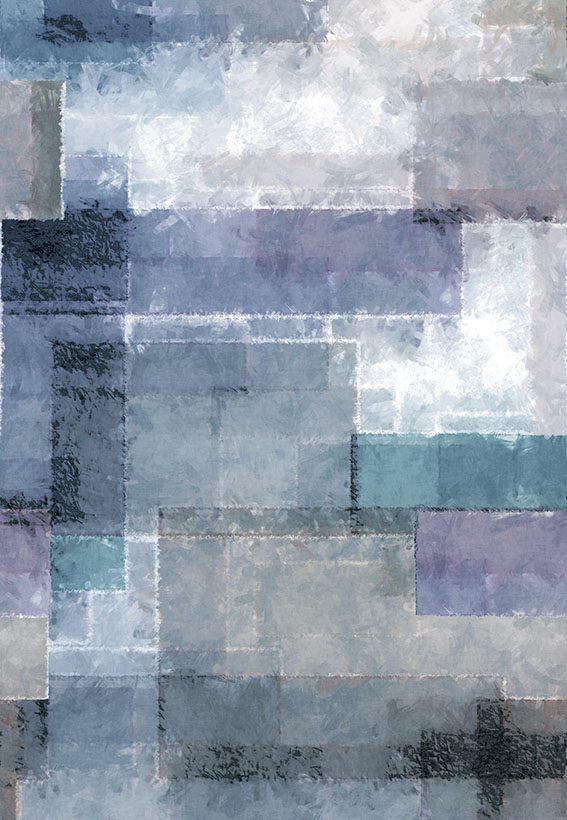 Spectrum, Indigo Blue Luxury Geometric, 1838 Wallcoverings, 6.5mp / rola