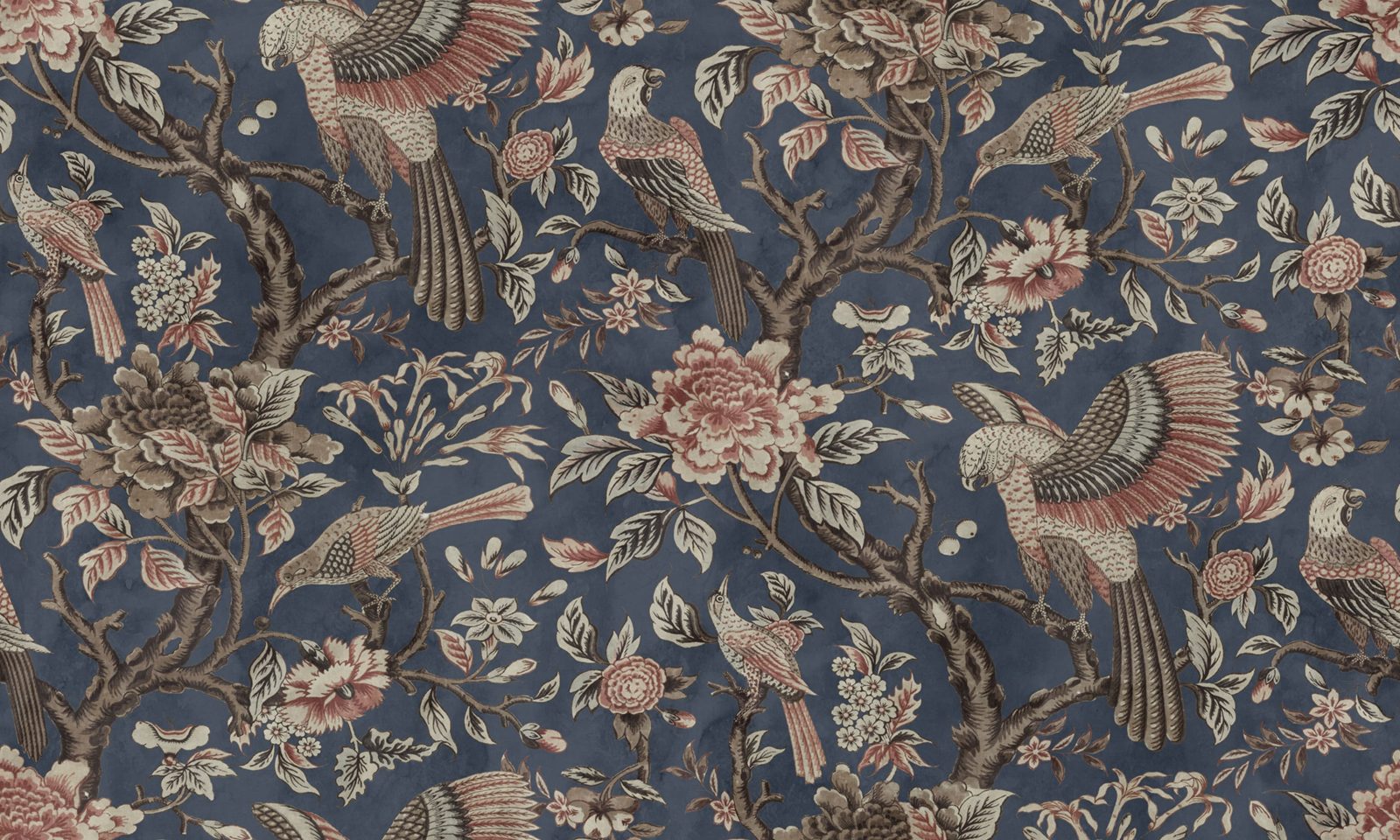 Wings in Bloom, Dark Blue, Rebel Walls