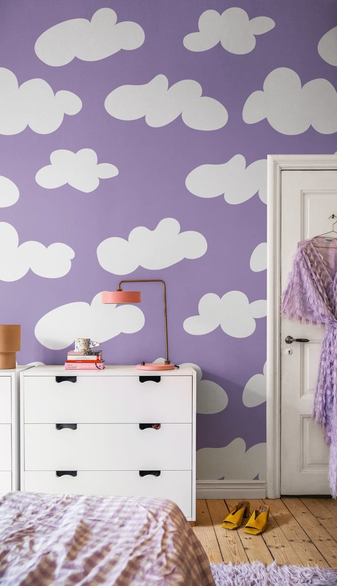 Cloudy, Lilac, Rebel Walls 3