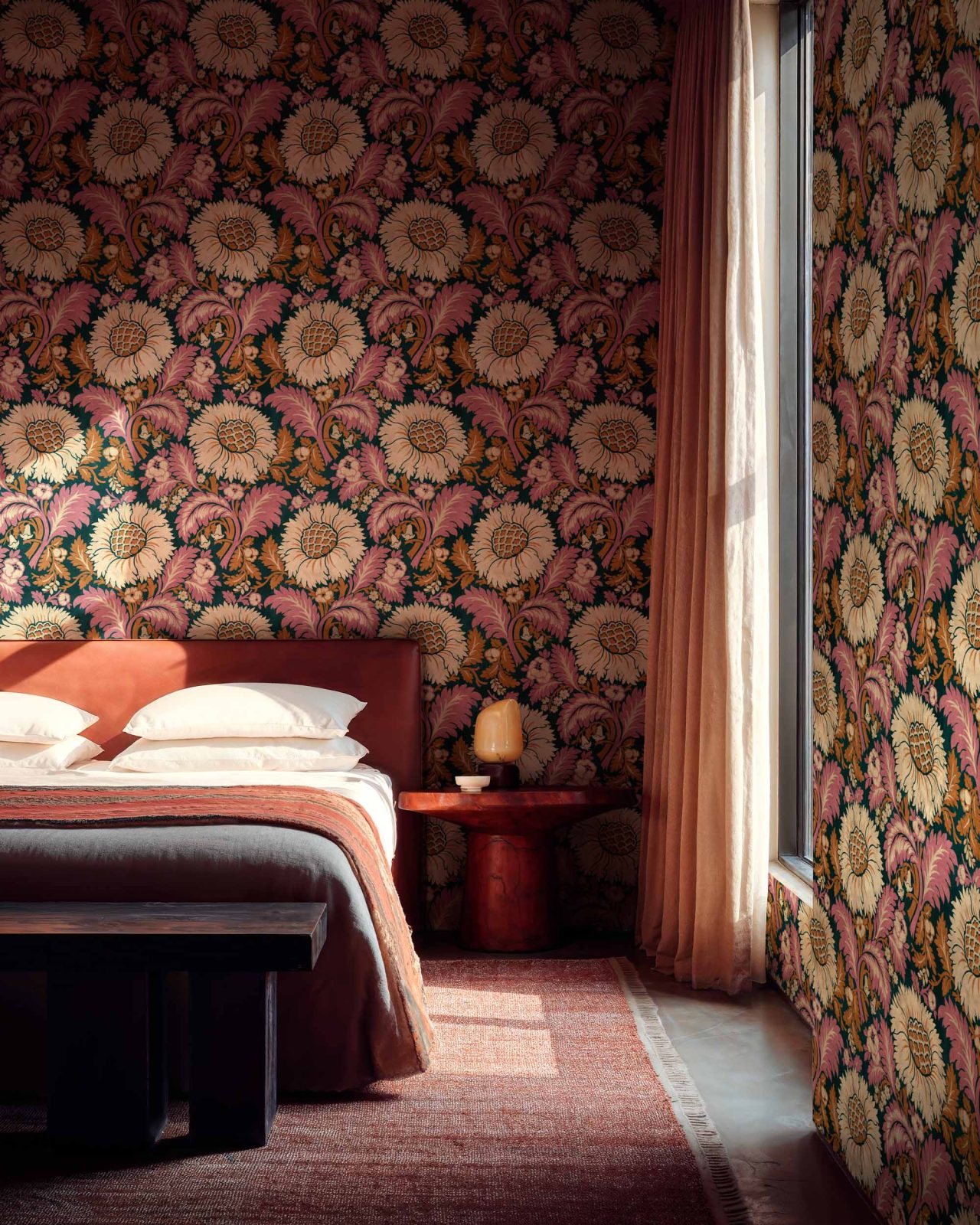 Chinese Damask, Coral, Coordonne, 5mp / rola 2