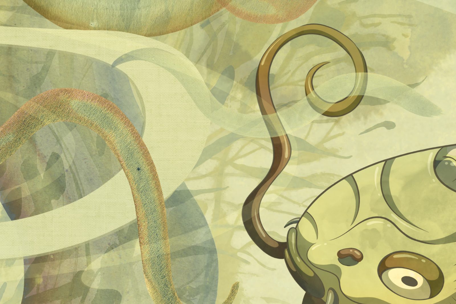 Atlantis Fish, Gold, Rebel Walls 4