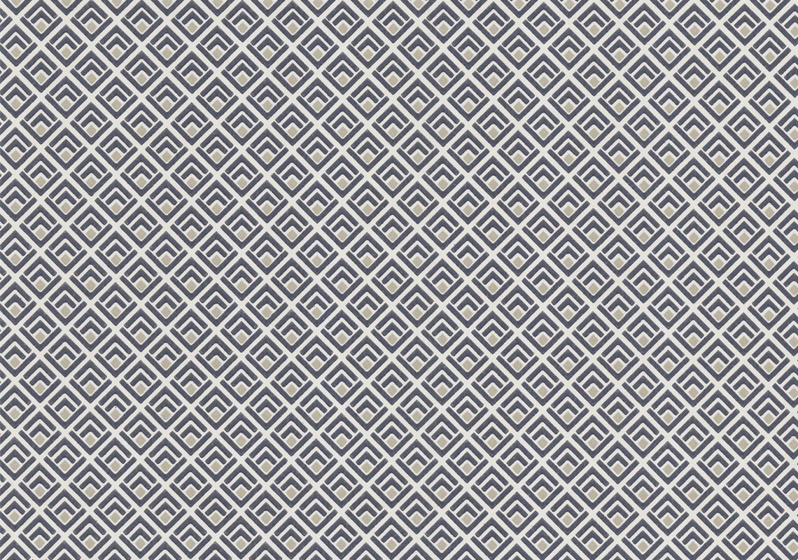 Gio, Ebony Black Luxury Geometric, 1838 Wallcoverings, 5.3mp / rola