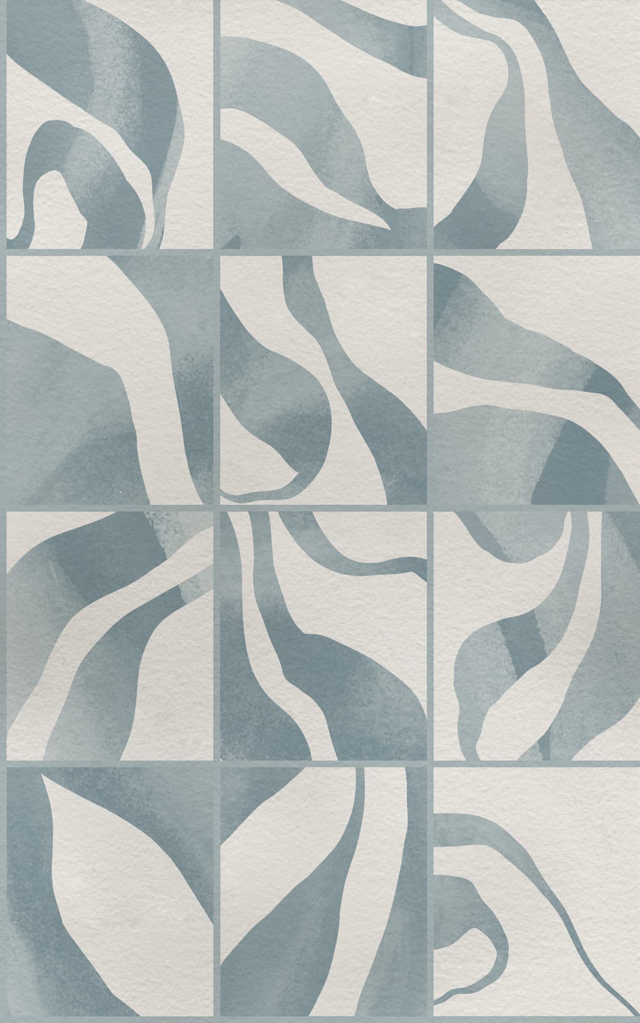 Floating Tiles, Blue, Rebel Walls