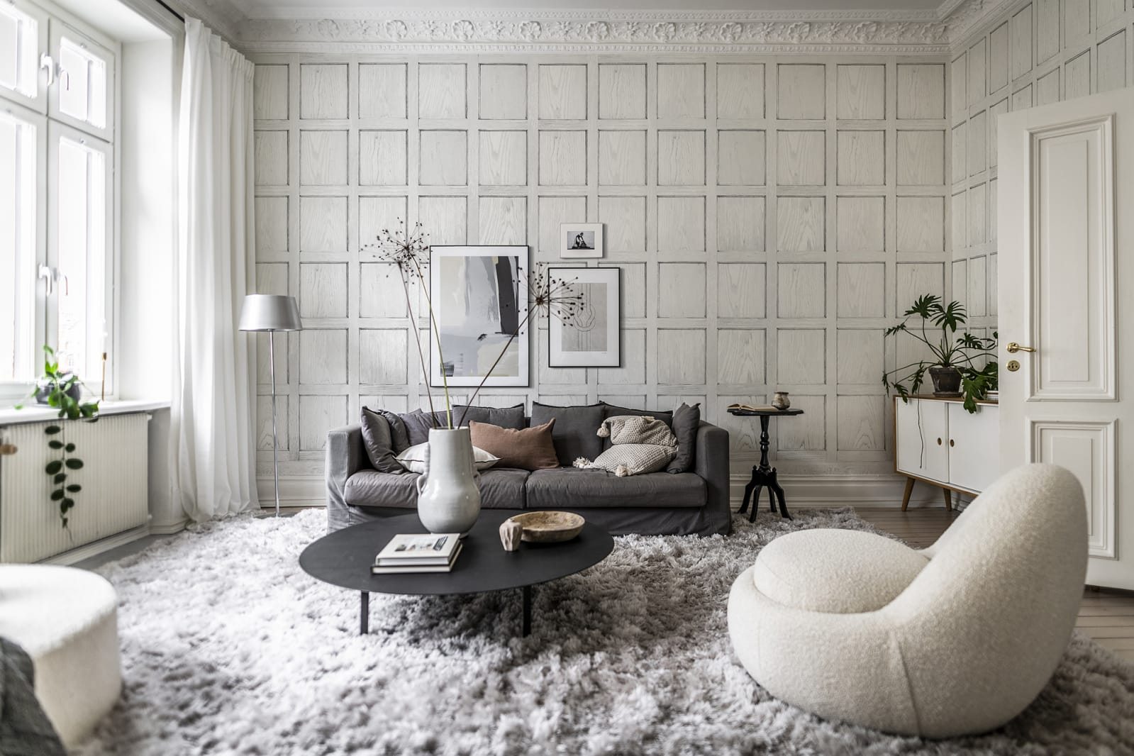 3D Panel, White, Rebel Walls 5