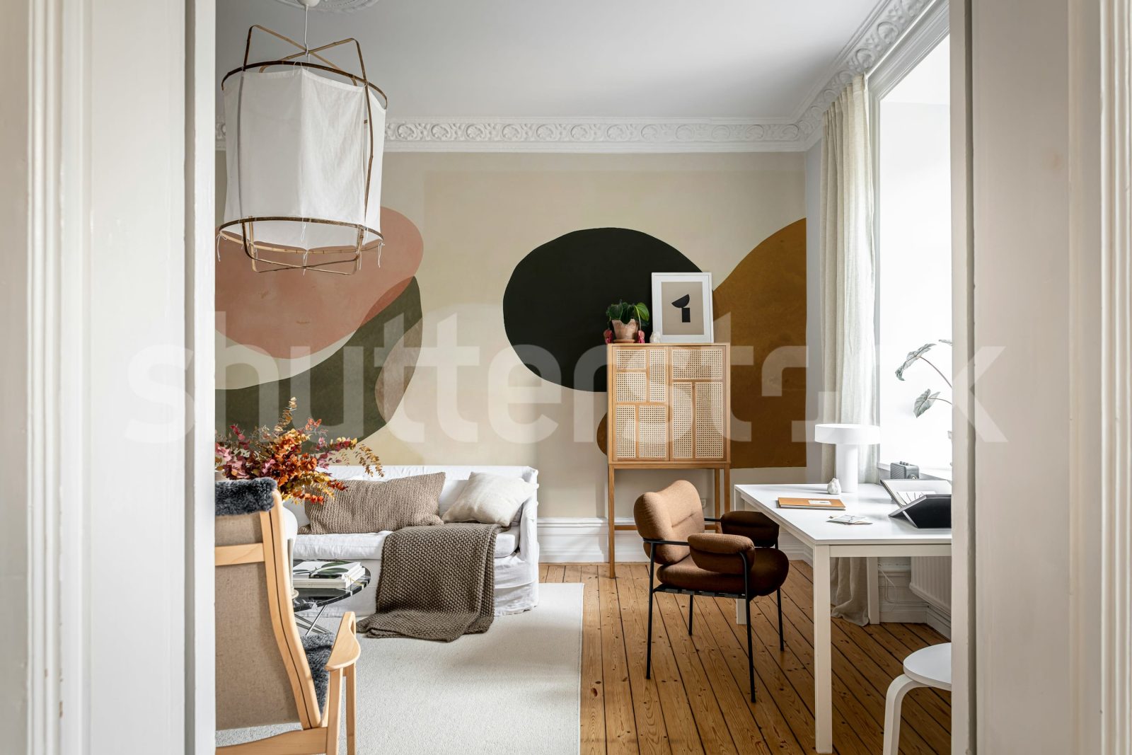 Modern Shapes, Beige, Rebel Walls 2