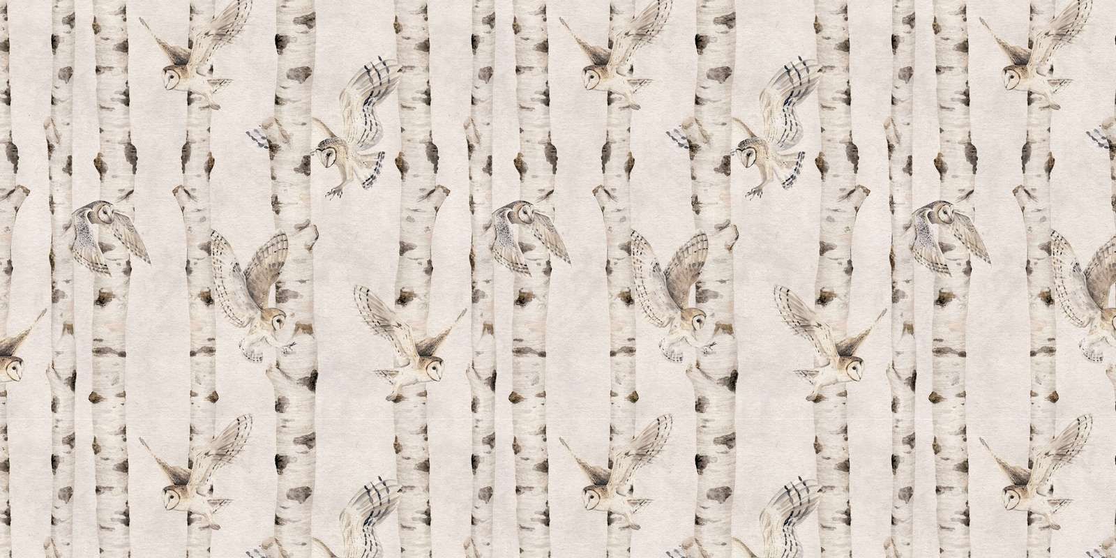 Birch and Owls - White, Kikki Belle