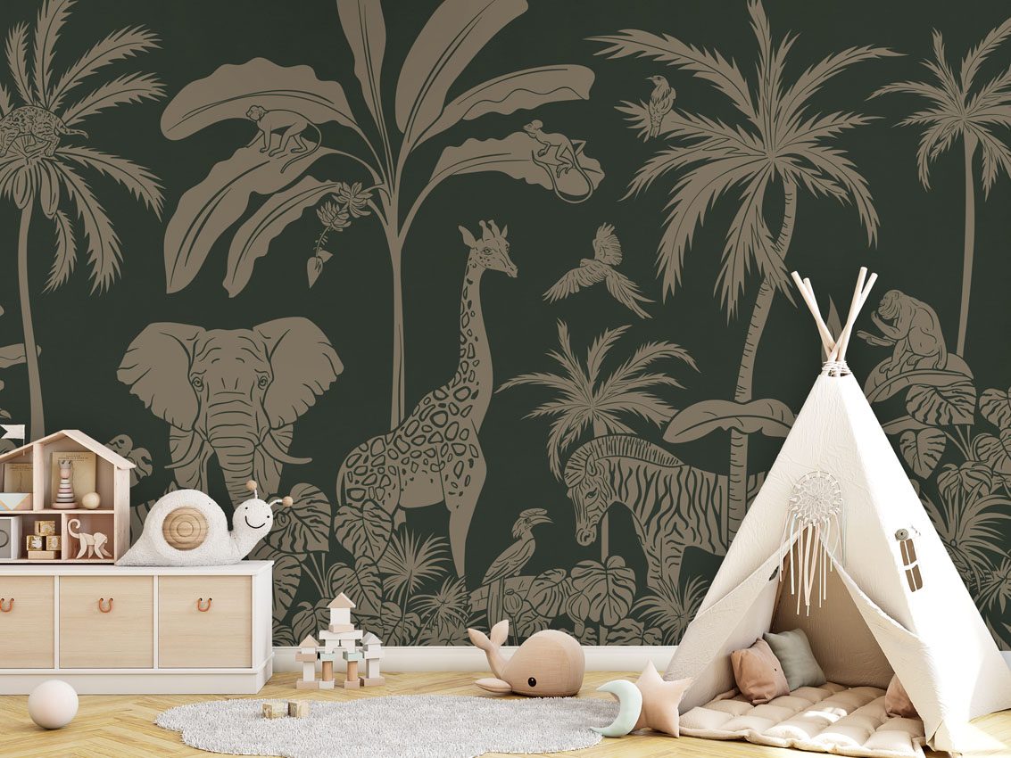 Monochrome Jungle - Green Vintage, Kikki Belle 5
