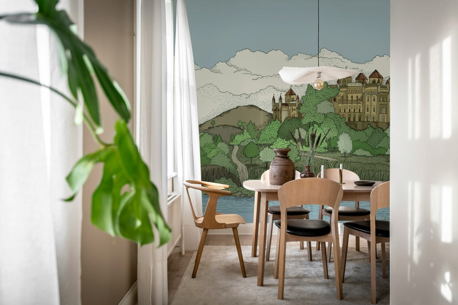 Castle by the Lake, Green, Rebel Walls 3