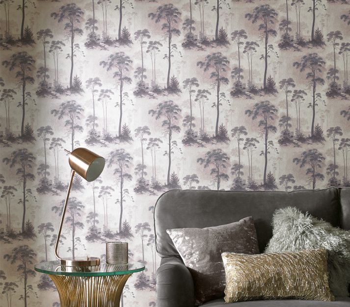 Prior Park, Pink Luxury Tree, 1838 Wallcoverings, 5.3mp / rola 2