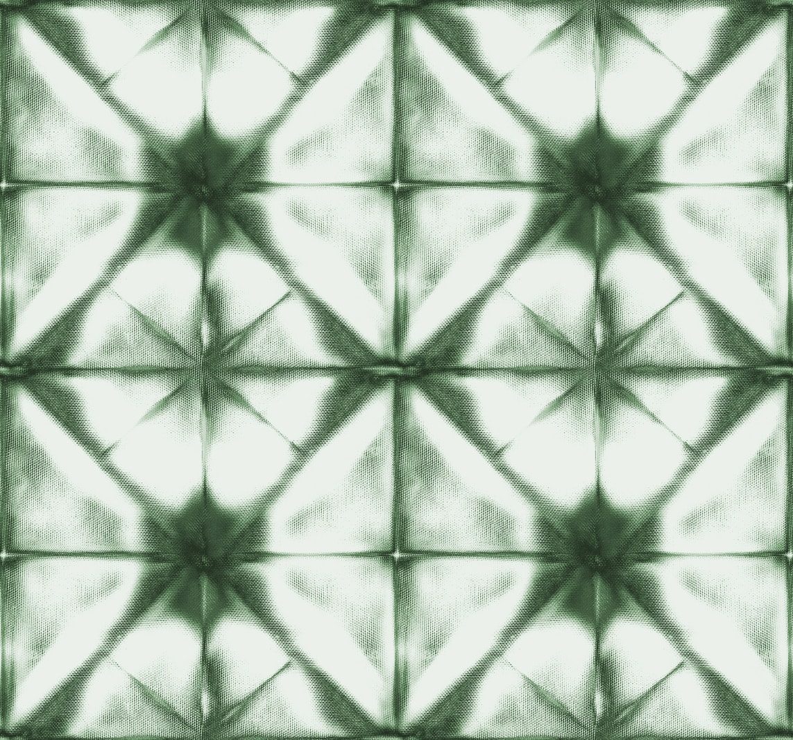 personalizabil Tie Dye Kaleidoscope, Green, Rebel Walls, 5 mp / rola