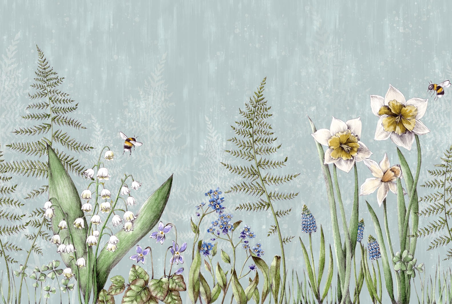 Bumblebee, Light blue, Rebel Walls